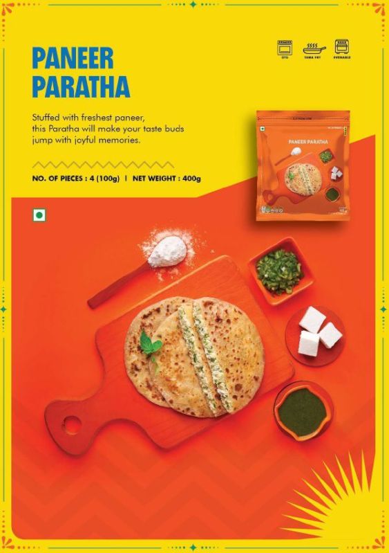 Paneer Paratha Ready To Eat Food