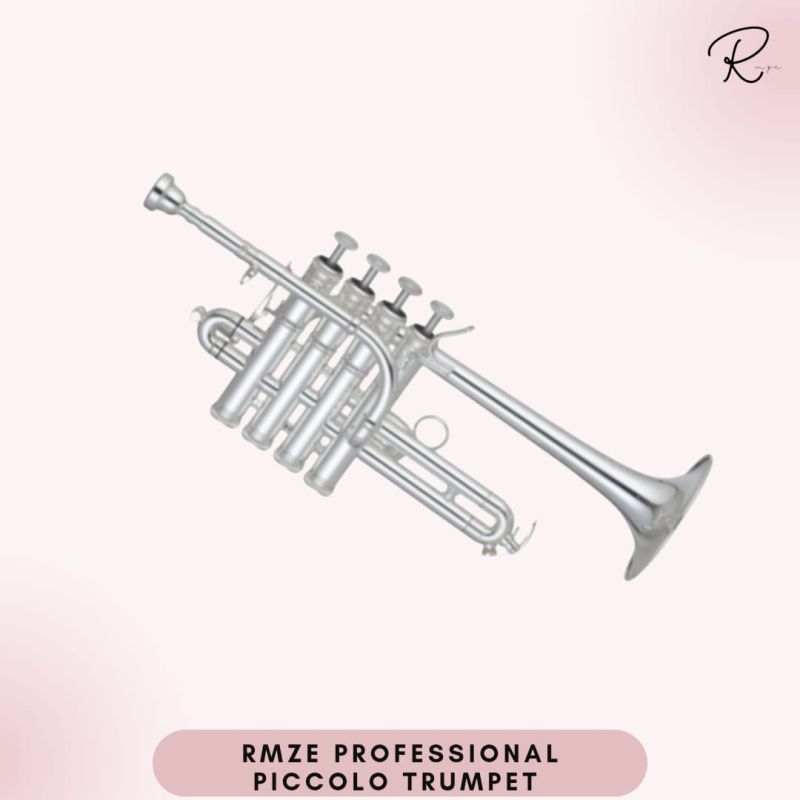 rmze professional silver piccolo trumpet
