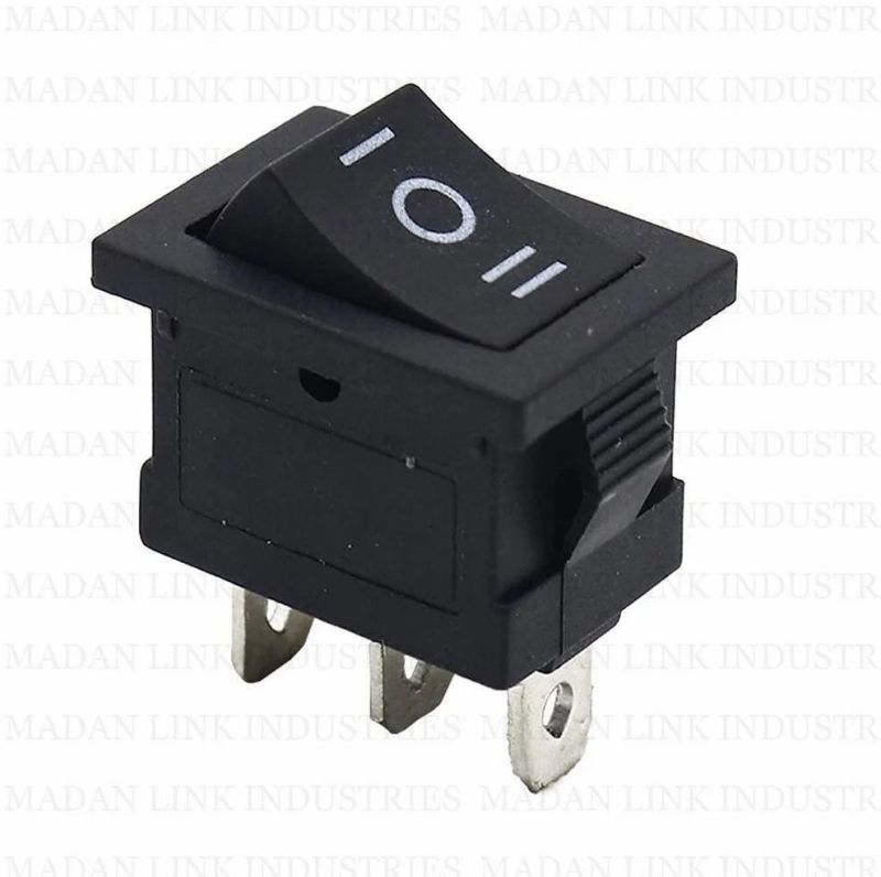 Rocker Switch 12 Black 3 Pin on off on