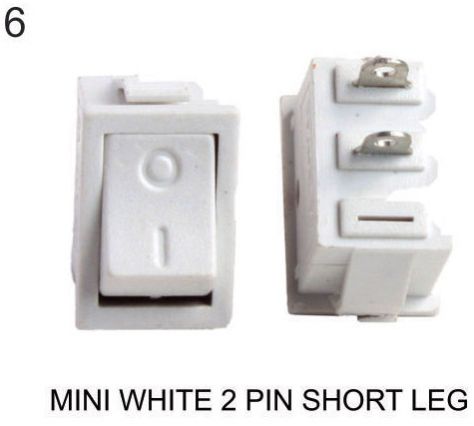 Mli Terminals Quality: Iron Rocker Switch 2 Pin Short Leg