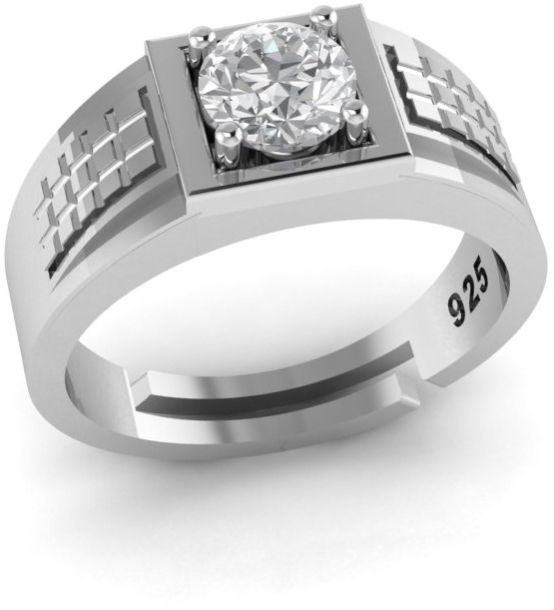925 Silver Classic Simple Solitaire Ring