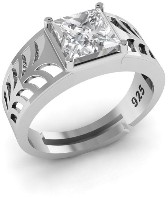 925 Silver Rock-Solid Men\'s Ring