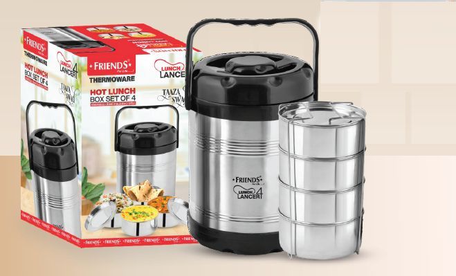 4 Set OF Hot Stainless Steel Lunch Box