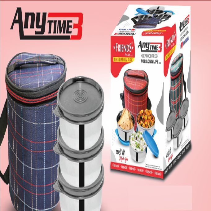 Anytime 3 Stainless Steel Lunch Box