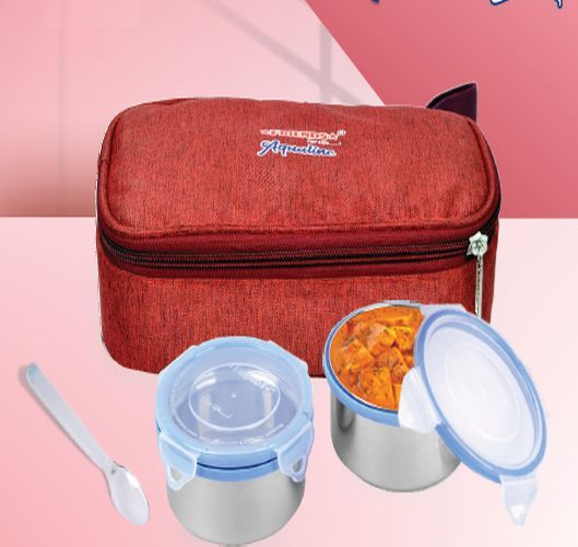 Aqualine 2 Stainless Steel Lunch Box