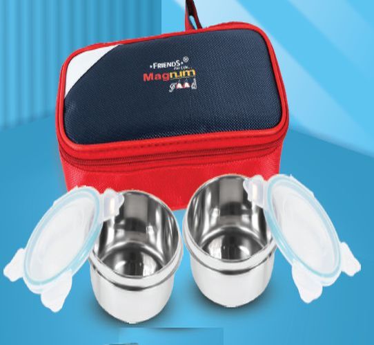 Magnum Food 2 Stainless Steel Lunch Box