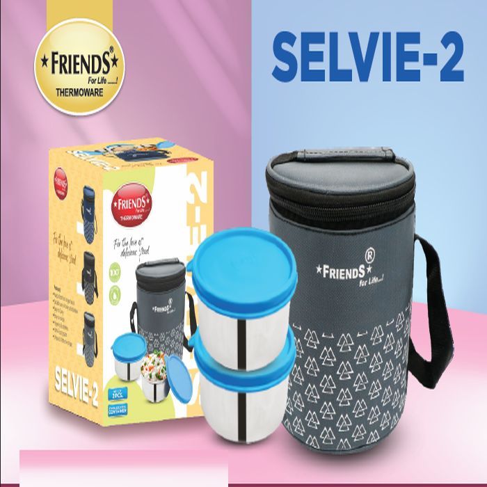 Selvie 2 Stainless Steel Lunch Box