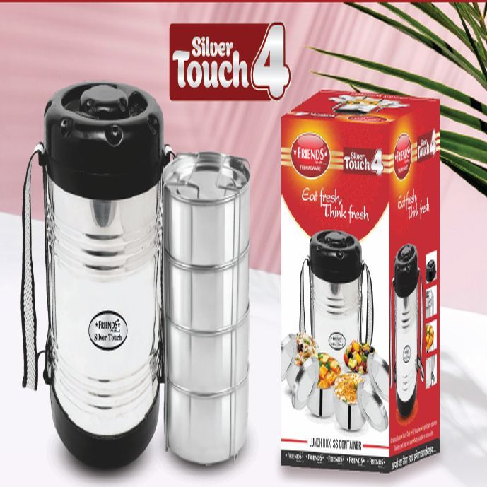 Silver Touch 4 Stainless Steel Lunch Box