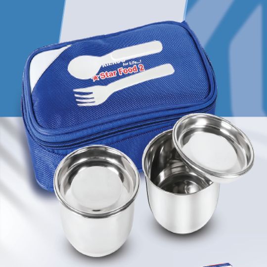 Star Food 2  Stainless Steel Lunch