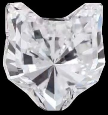 1 Carat Cat Cut Labgrown Diamond, Purity : VVS2 for Jewelry