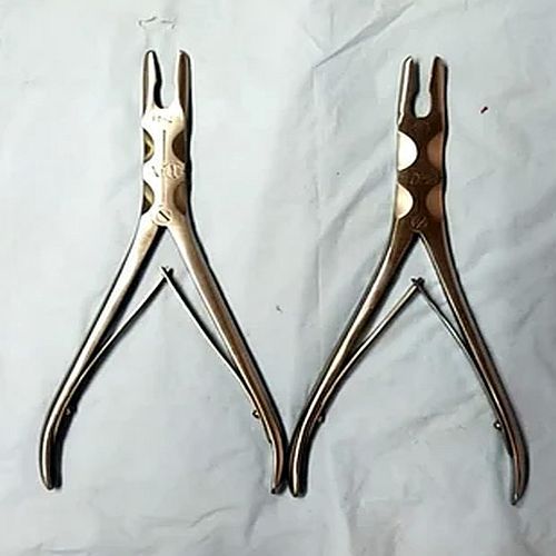 Polished Stainless Steel Bone Nibbler Forceps, Packaging Type : Box