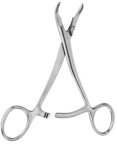 Stainless Steel Polished Reduction Forceps Pointed Ratchet Lock