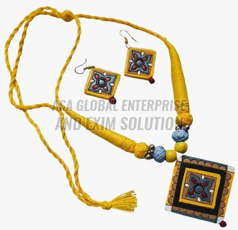 Traditional Terracotta Handmade Necklace Set
