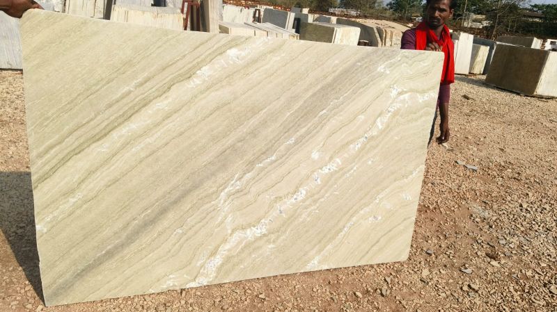 Rough Rubbing Green Katni Marble Slabs