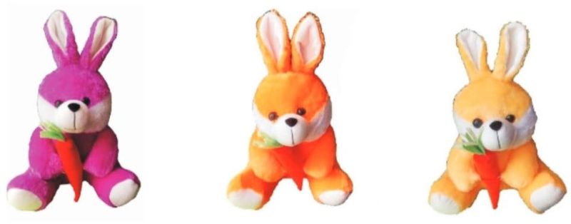 Cute Rabbit with Carrot Soft Toy - 35 Cm