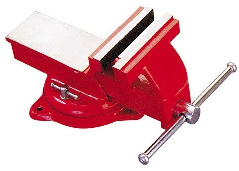 All Steel Bench Vice Swivel Base With Replaceable Jaws