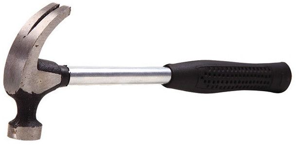 Claw Hammer With Steel Tube Handles & Rubber Grip