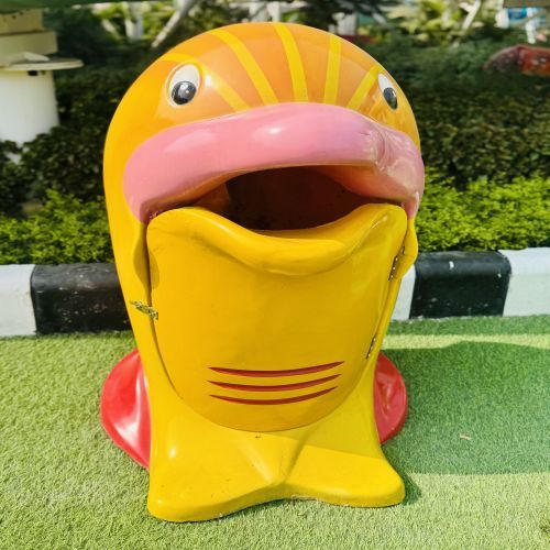 Fiber Reinforced Plastic (FRP) Printed Wheeled FRP Fish Dustbin