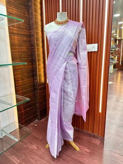 Ready TO Wear Lavender Kubera Pattu Saree