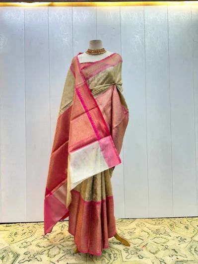 Ready TO Wear Soft Tissue Silk Saree