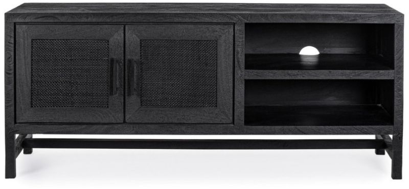 Black Sandblasted T.v Unit