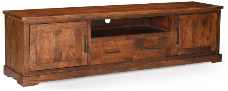 Brown Mango Wood T.v Unit