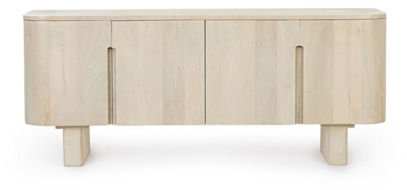 Light White Mango Wood T.v Unit