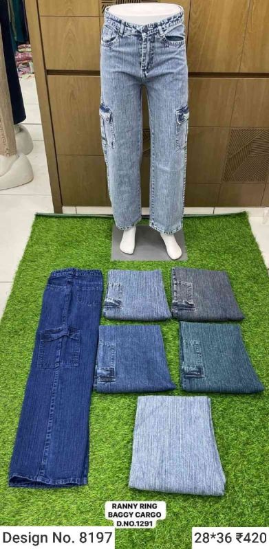 Ladies Cargo Jeans