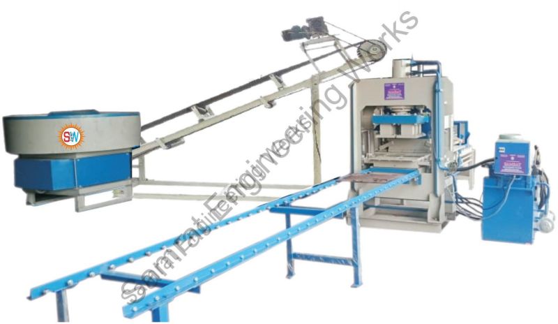 Semi  Automatic Bricks Machine