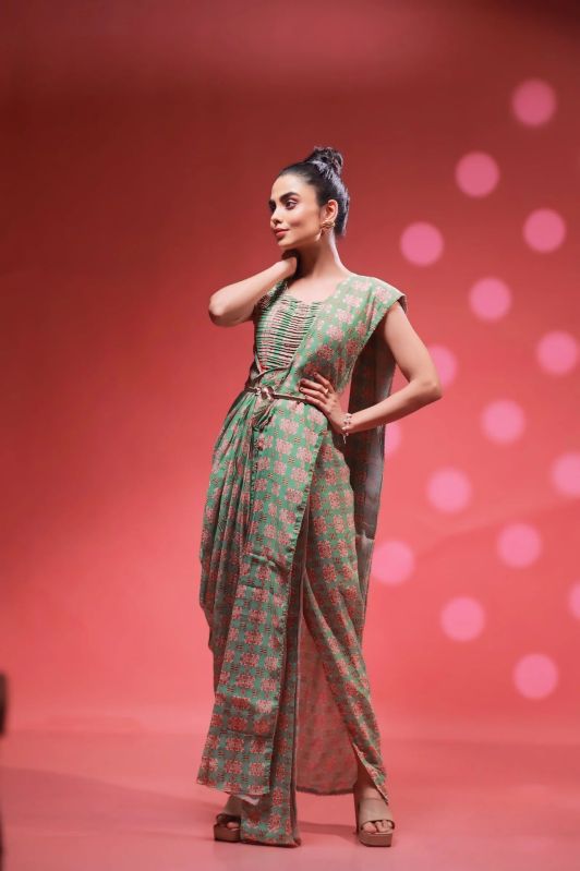 Aliya Drape Dhoti Dress