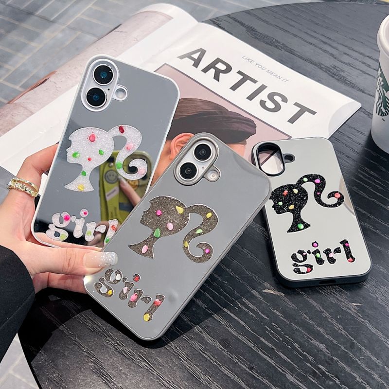 Girl Printed Graphic Mirror iPhone 13 Phone Case