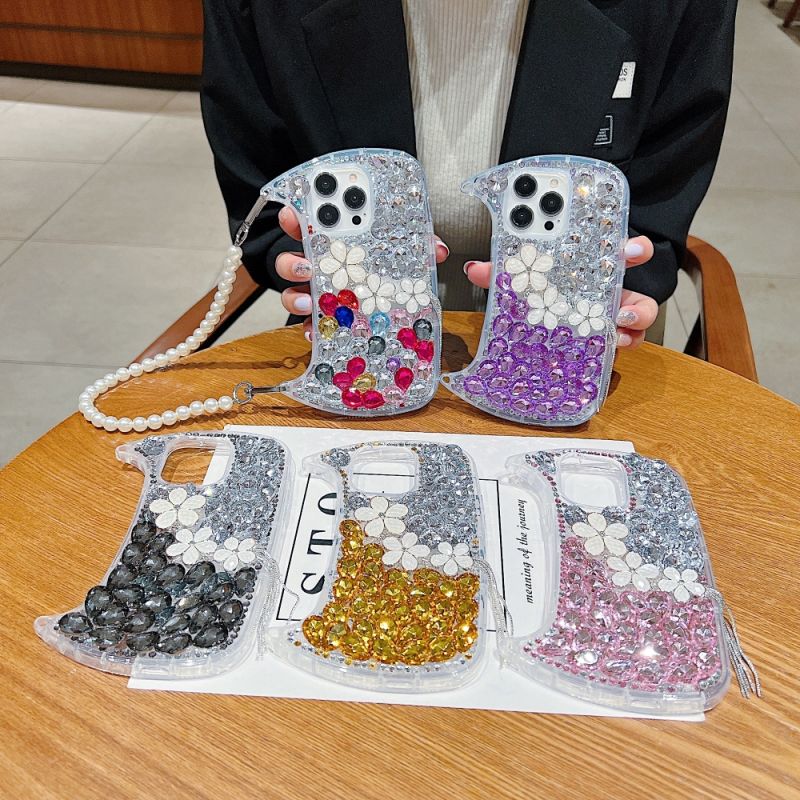 Handmade Flower Diamond iPhone 14 Pro Max Phone Case