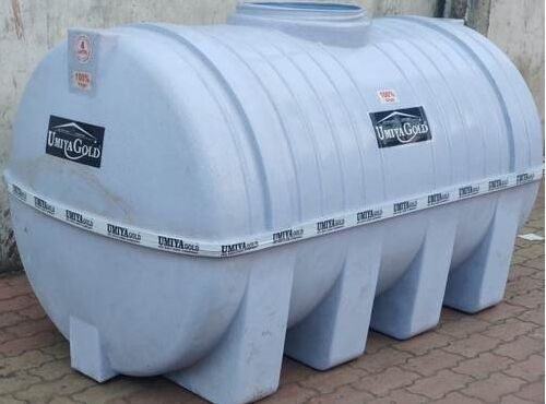 Plastic 4 Layer Horizontal Water Tank, Color : White
