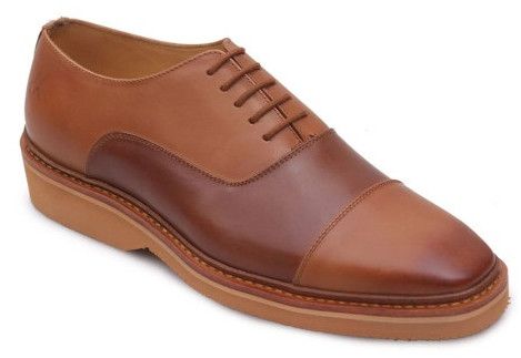 Genuine Leather Brown Tan Oxford Shoe for Men