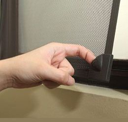 Magnetic Mosquito Screens, Color : Black
