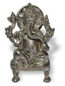 God Silver Polish Copper Ganesh Statue