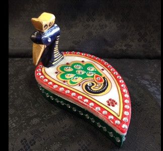 Farzana Handicraft Peacock Shaped Marble Chopra