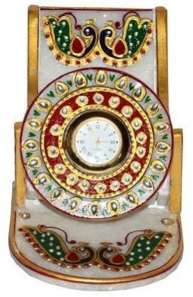 Meenakari Mobile Stand WITH Clock