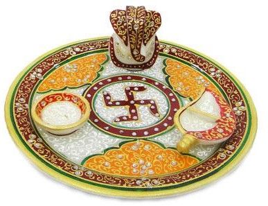 Meenakari Pooja Plate