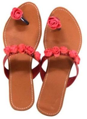 Women Decot Paradise Red Ethnic Footwear
