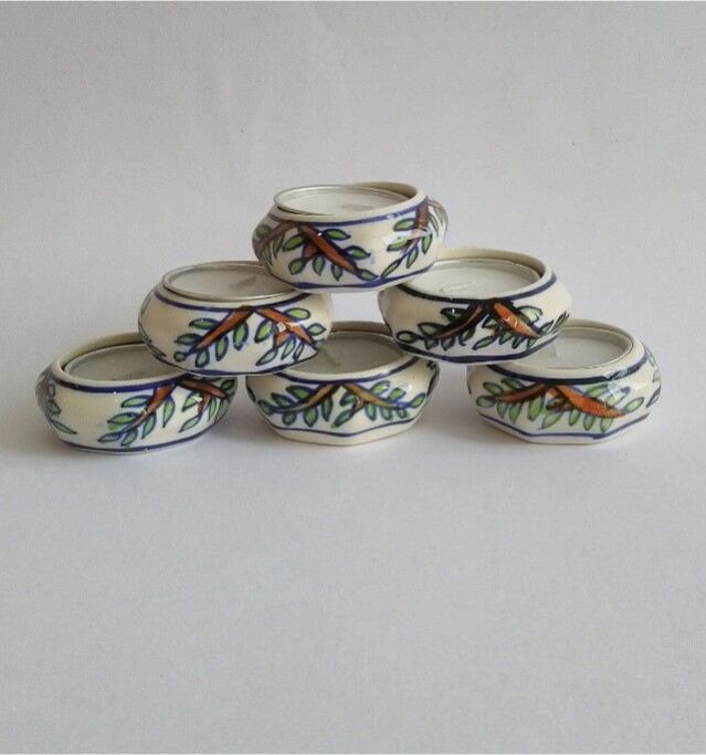 Ceramic Candle Stand Set of 6