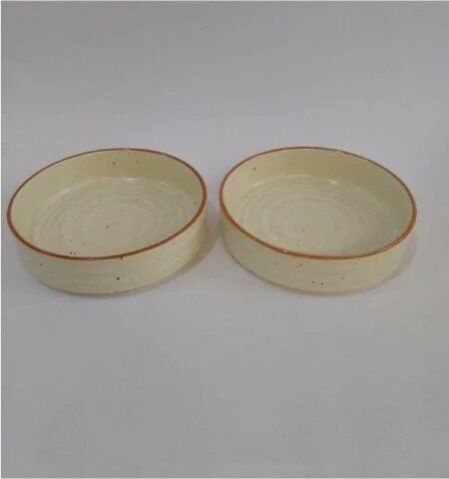 Ceramic Serving Bowl Set of 2, Color : White
