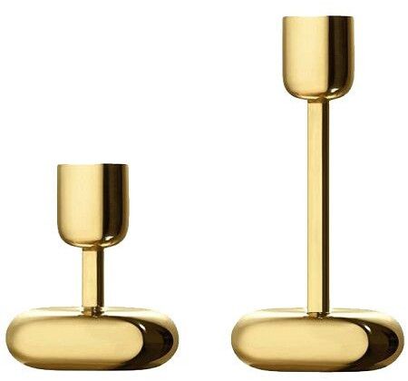 Gold Finish Candle Stand