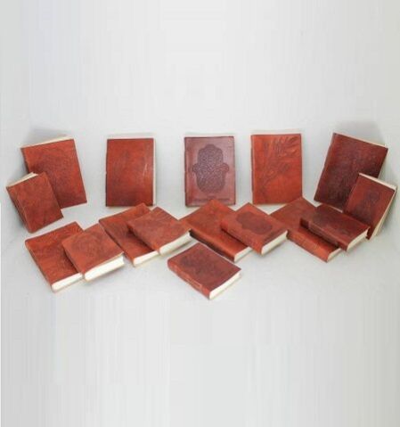 Leather Notebooks, Color : Brown