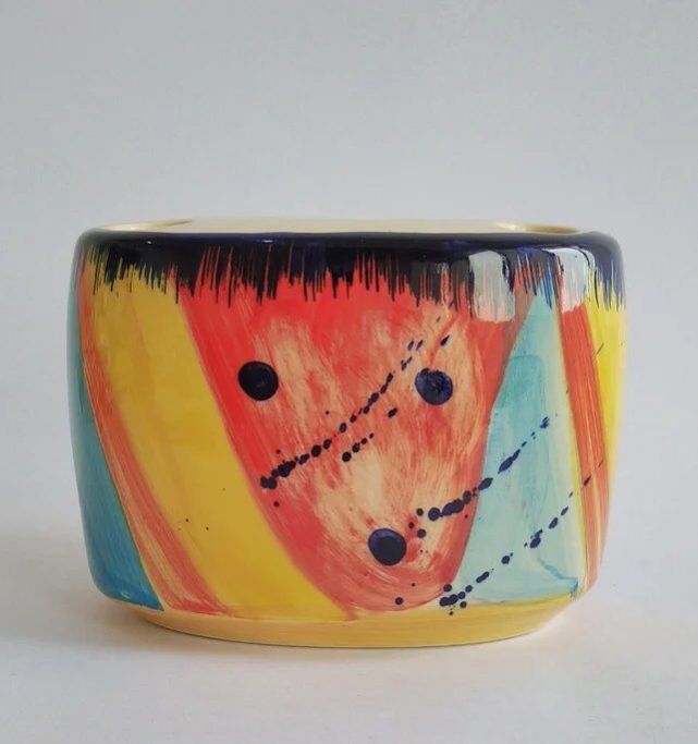 Multicolor Ceramic Brush Holder