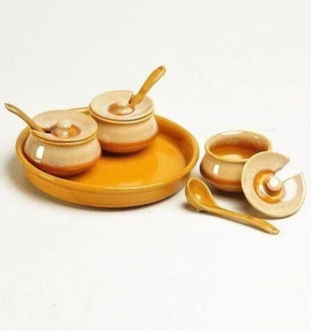 Pickle Sauce Tray Jars Set