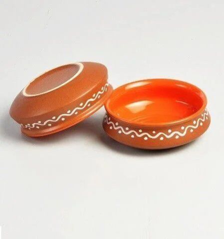 Serving Bowl Brown Terracotta Handi