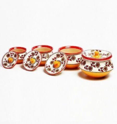Serving Handi Set with Yellow Flower Design
