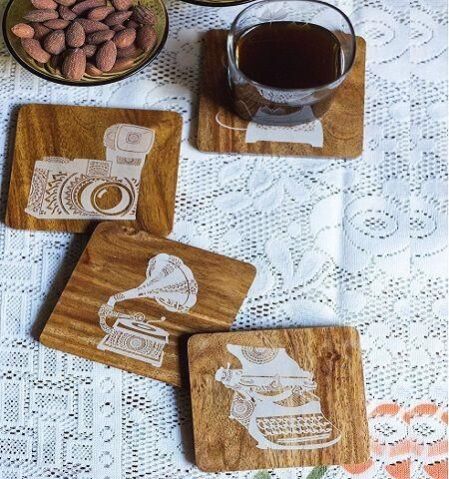 Wooden Printed Coasters