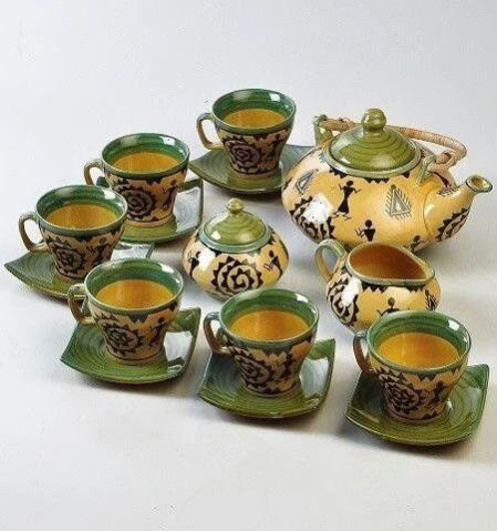 Yellow & Green Tea Set